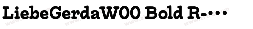 LiebeGerdaW00 Bold R字体转换